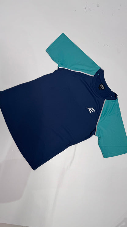Acel Kids Tracksuit & T-Shirt - Navy & Green 2